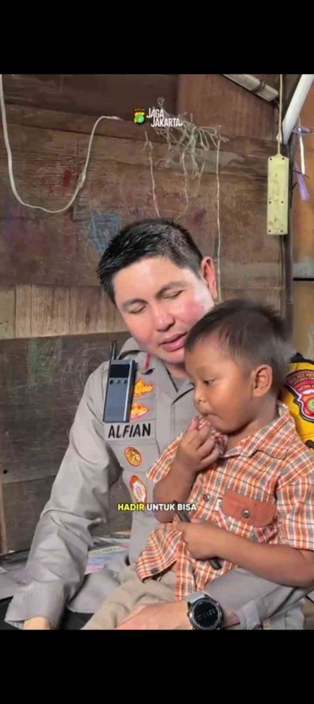 Polri Bantu Fikri dan Noval Kembali ke Pangkuan Ibu, Wujud Kepedulian terhadap Anak Rentan